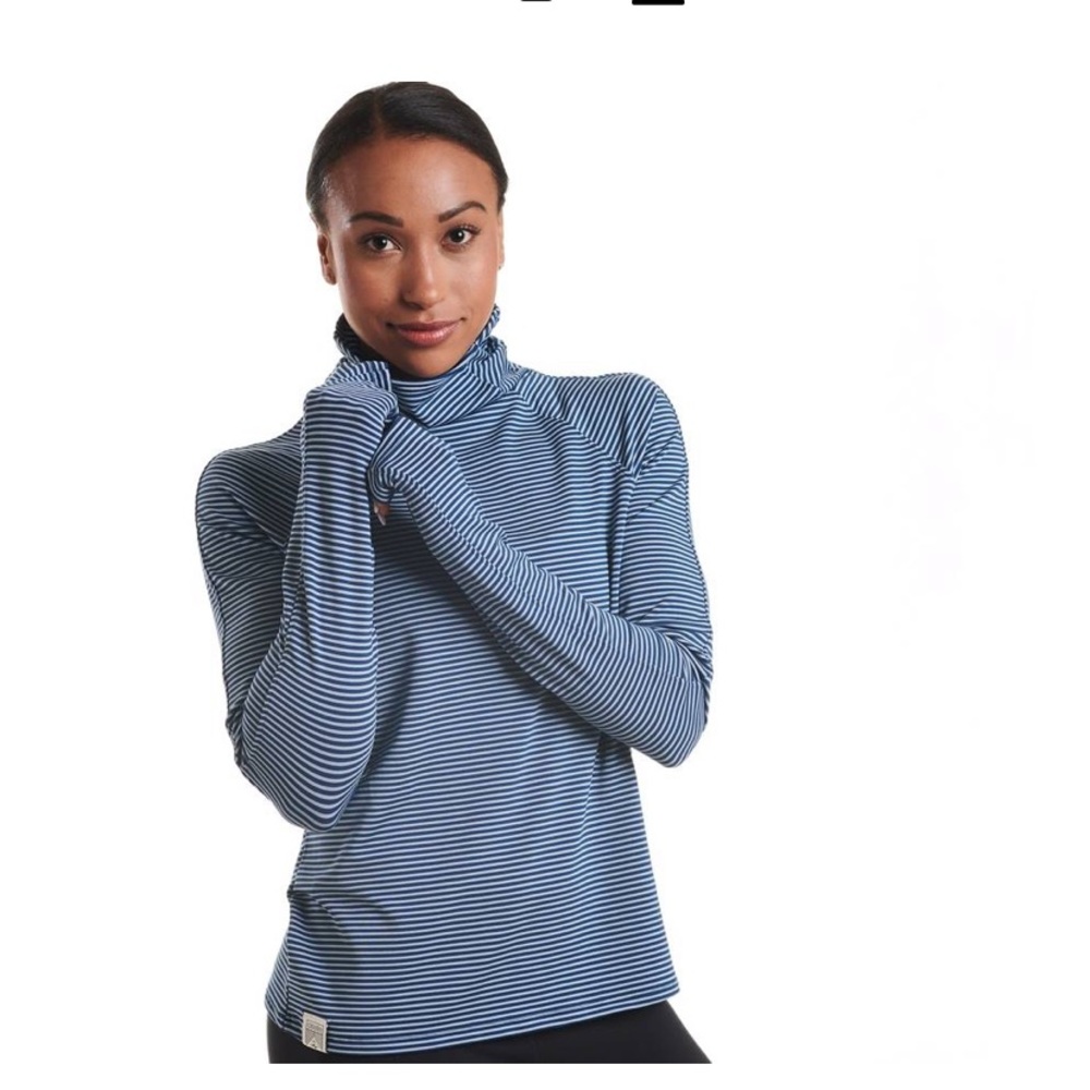 Oiselle striped mile one pullover